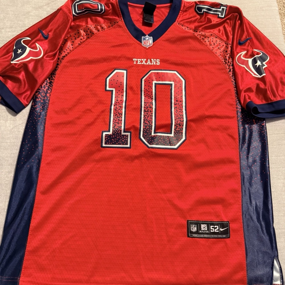 Nike Houston Texans DeAndre Hopkins #10 Jersey Red Size 52 XXL NFL